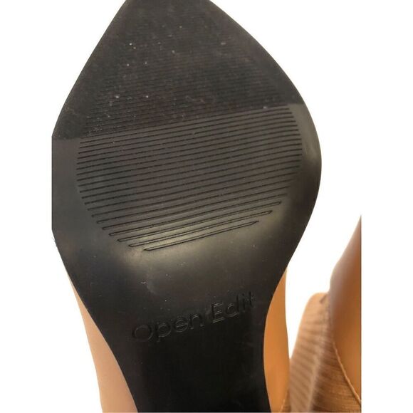 Brand New Open Edit Rafael Pointed Toe Boots Brown Size 9.5 - Picture 11 of 12